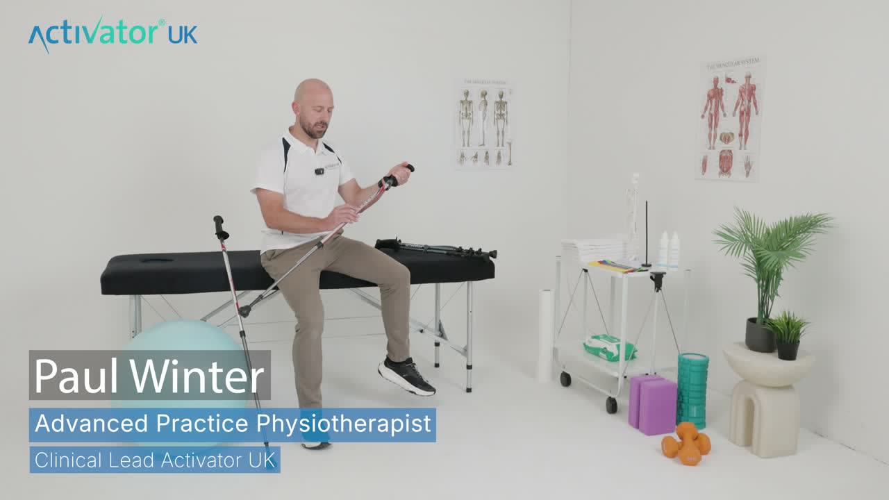 Hear our Expert Physiotherapist explain our pin lock and pole construction