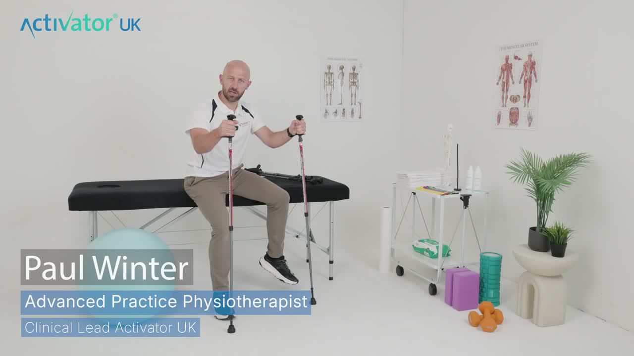 Our expert physiotherapist: it's a rehabilitation pole, not a walking pole